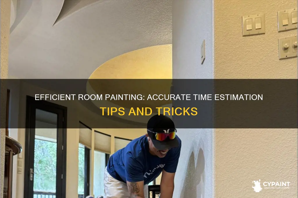 how to estimate time to paint a room