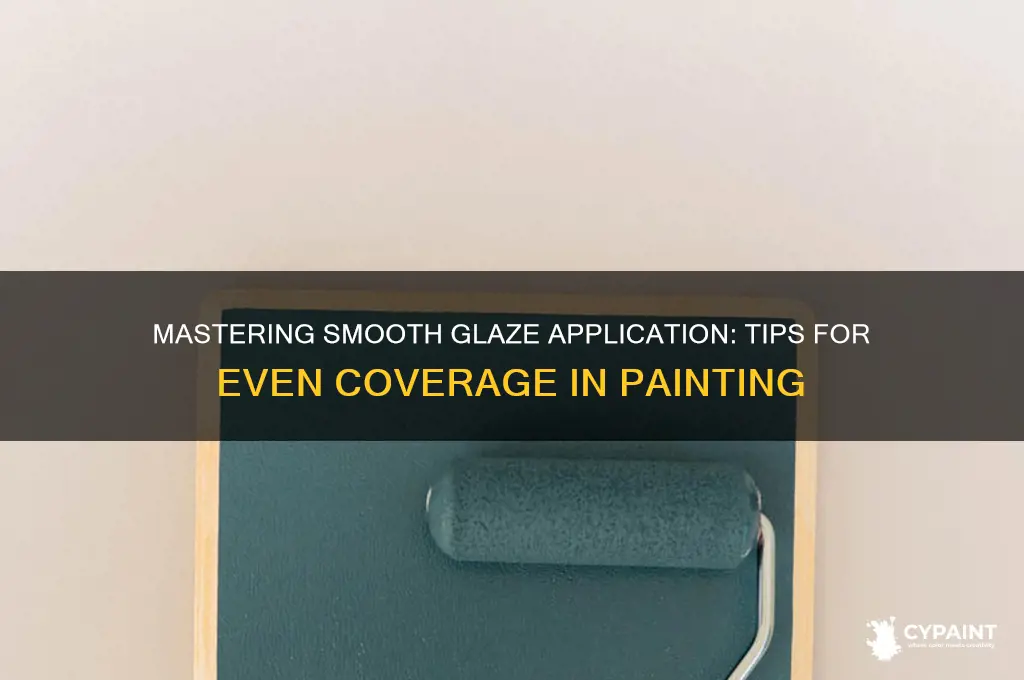 how to even out glaze on painting