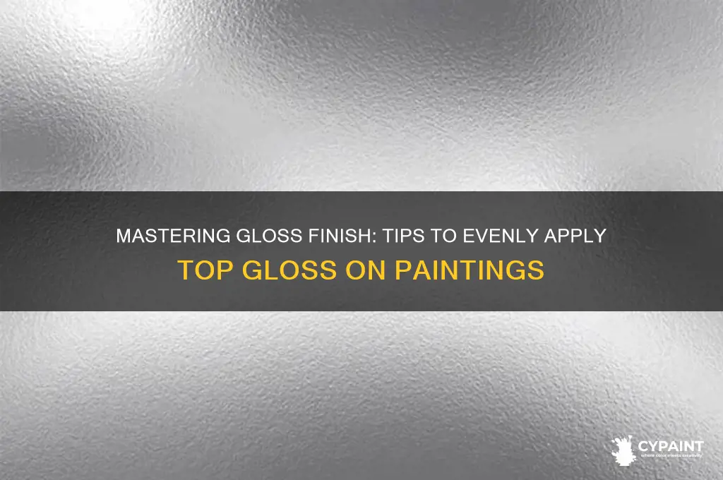 Mastering Gloss Finish: Tips To Evenly Apply Top Gloss On Paintings ...