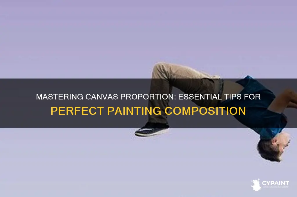 how to examine proporition of the canas for a painting
