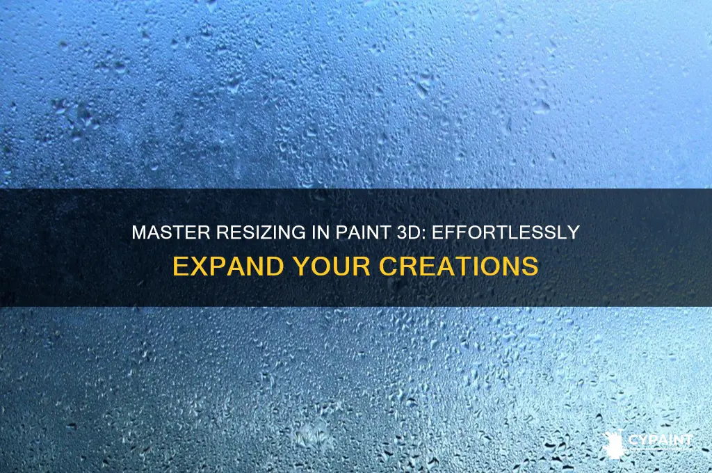 how to expand size in paint 3d