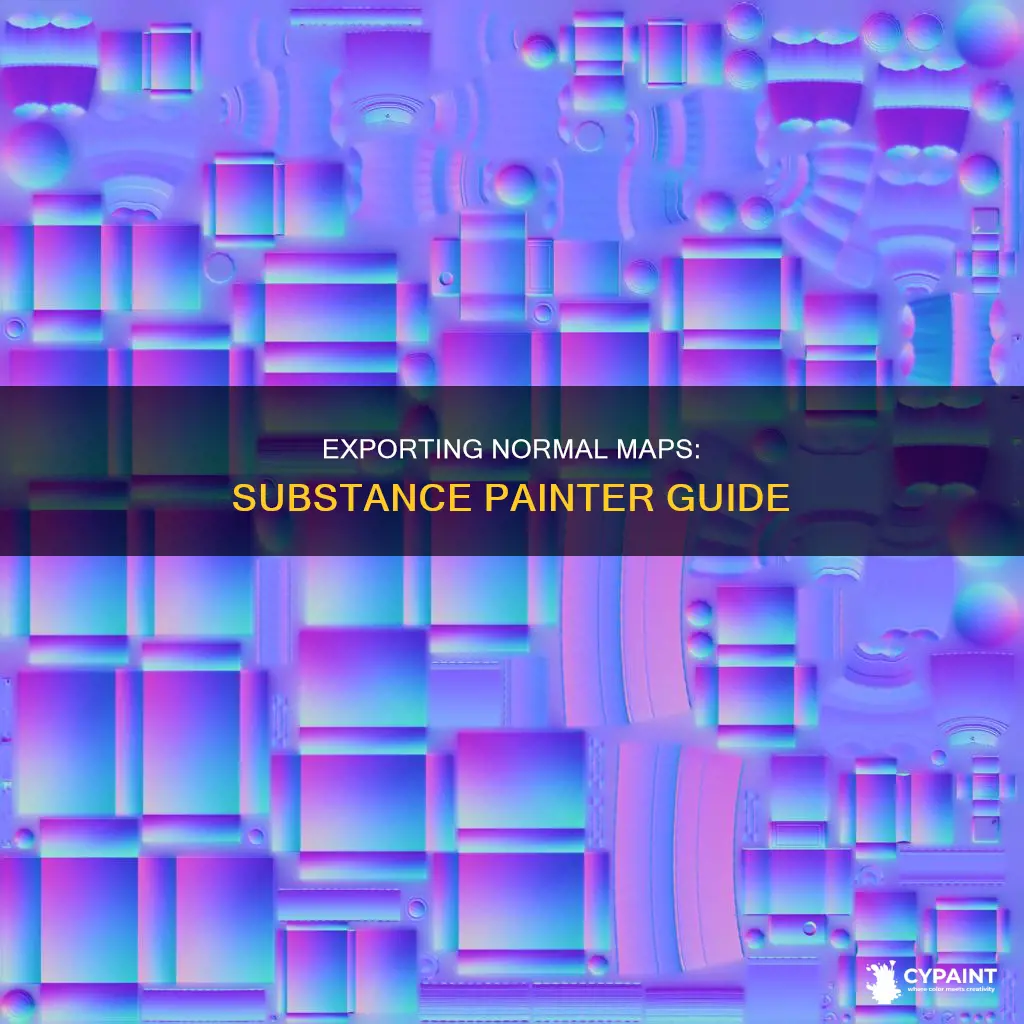 how to export a normal map in substance painter