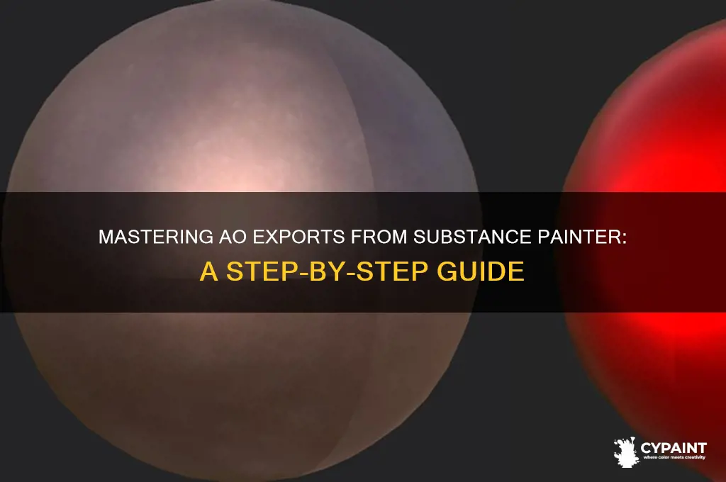 how to export ao from substance painter