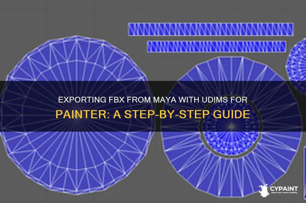 how to export fbx from maya with udims for painter