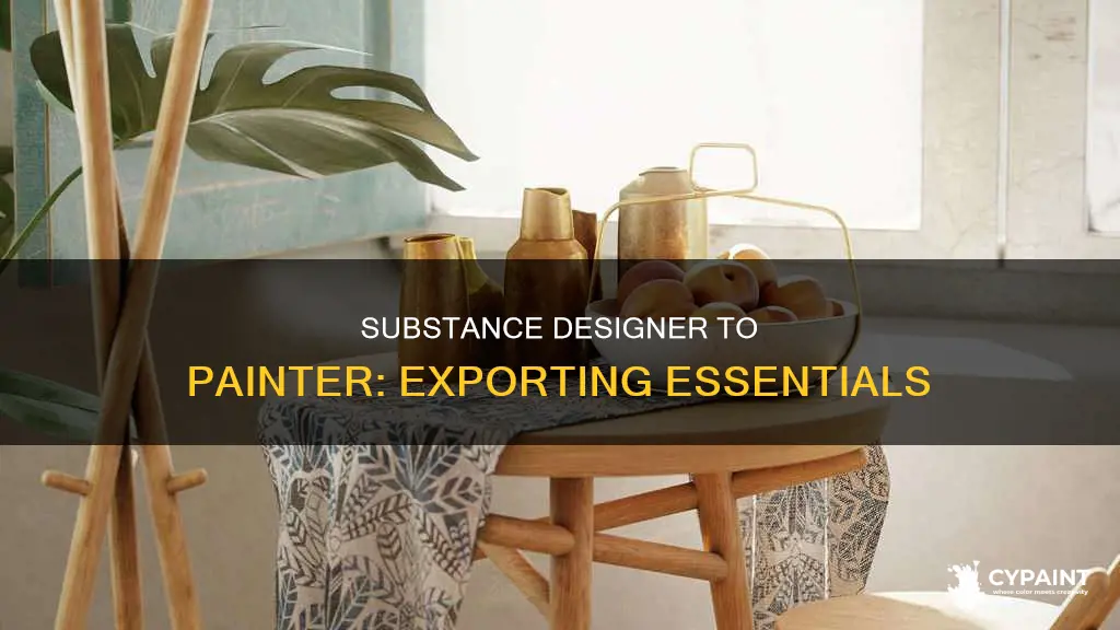 how to export from substance designer to substance painter