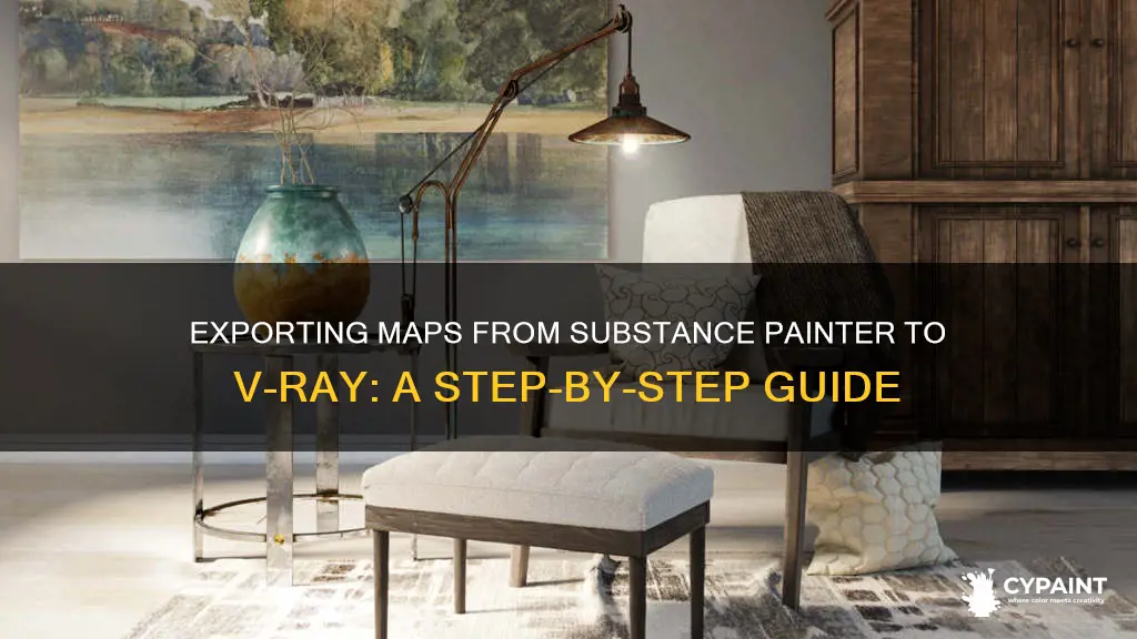 how to export maps to vray from substance painter