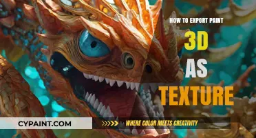 Exporting Paint 3D Creations as Textures: A Step-by-Step Guide