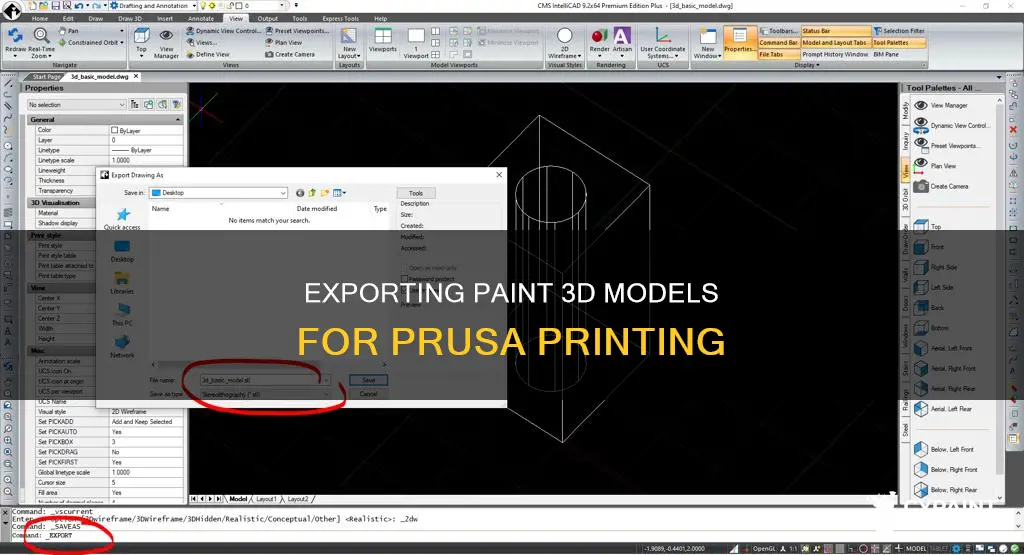 how to export paint 3d to prusa 3d printer