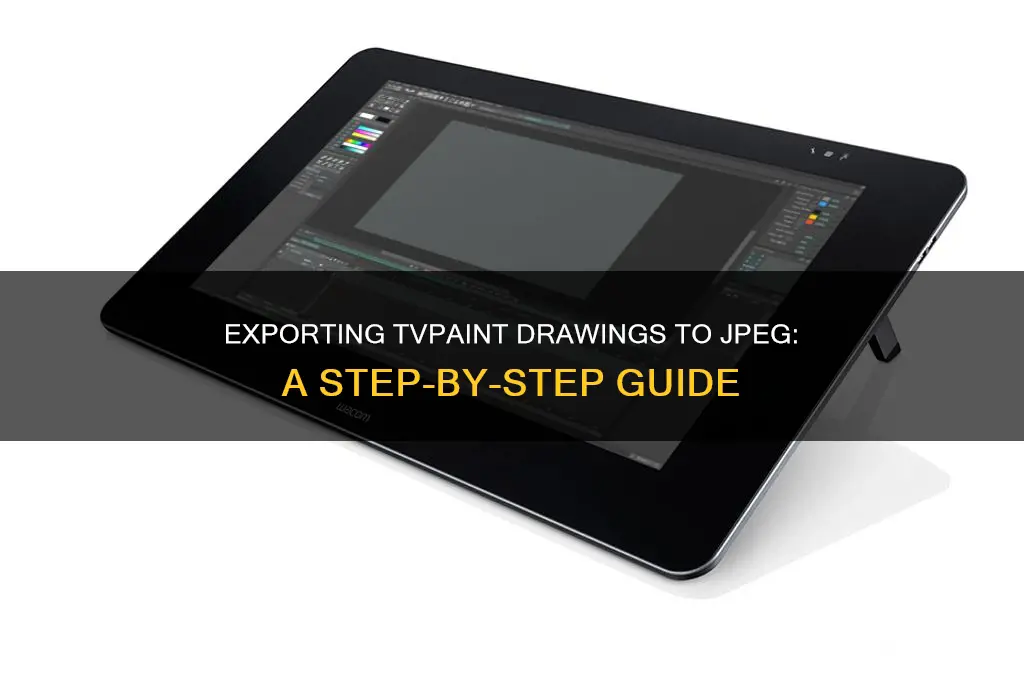 how to export tv paint drawings to jpeg