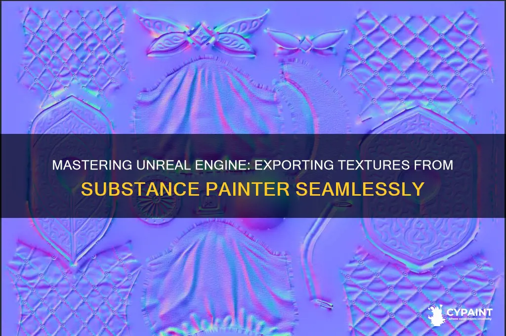 how to export unreal textures from substance painter