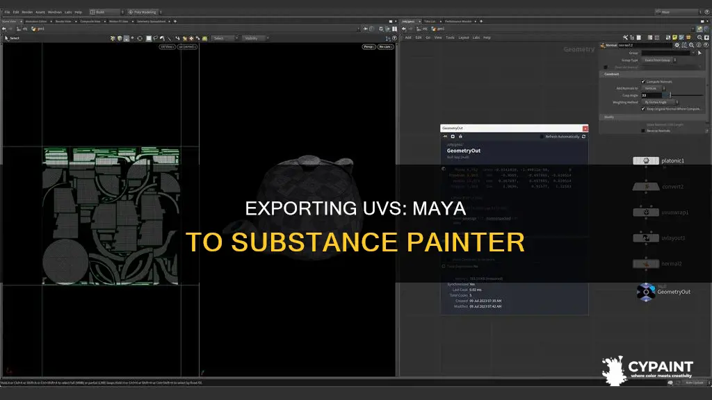 how to export uv from maya to substance painter
