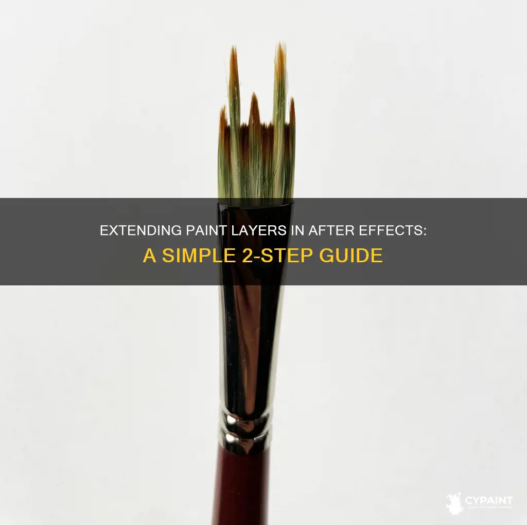 how to extend a paint layer in after effects