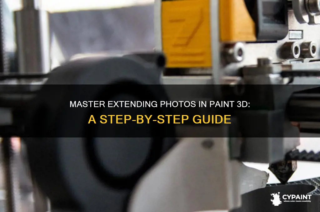 how to extend a photo in paint 3d