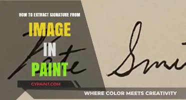 Extracting Signatures from Images in Paint: A Step-by-Step Guide