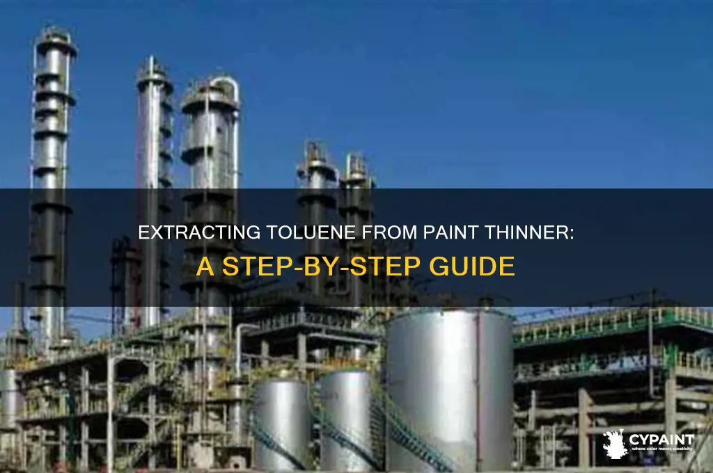 how to extract toluene from paint thinner