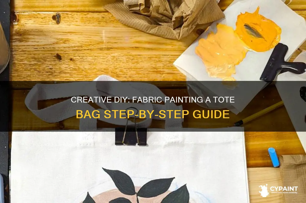 how to fabric paint a tote bag