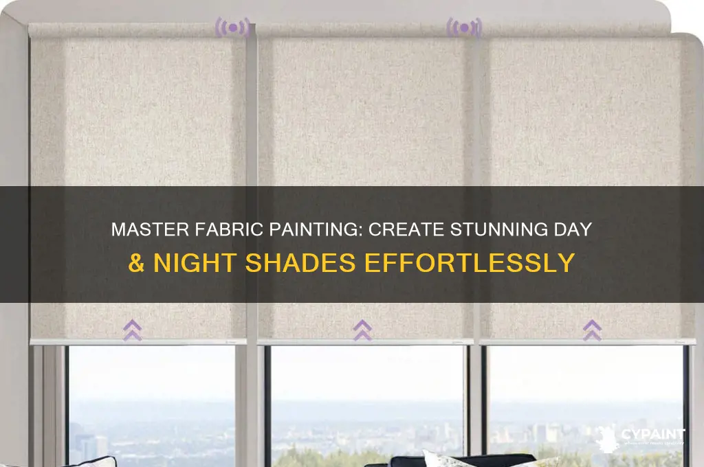 how to fabric paint day night shades