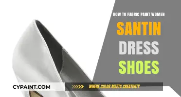 DIY Fabric Painting: Transforming Women's Satin Dress Shoes with Creative Designs