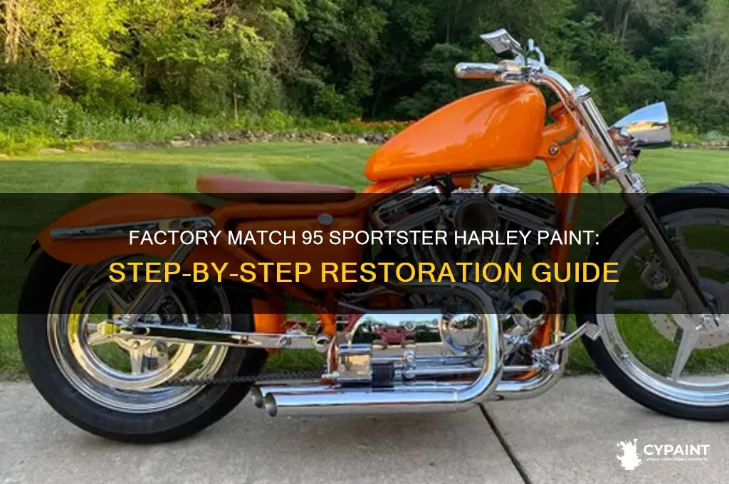 how to factory match 95 sporster harley paint