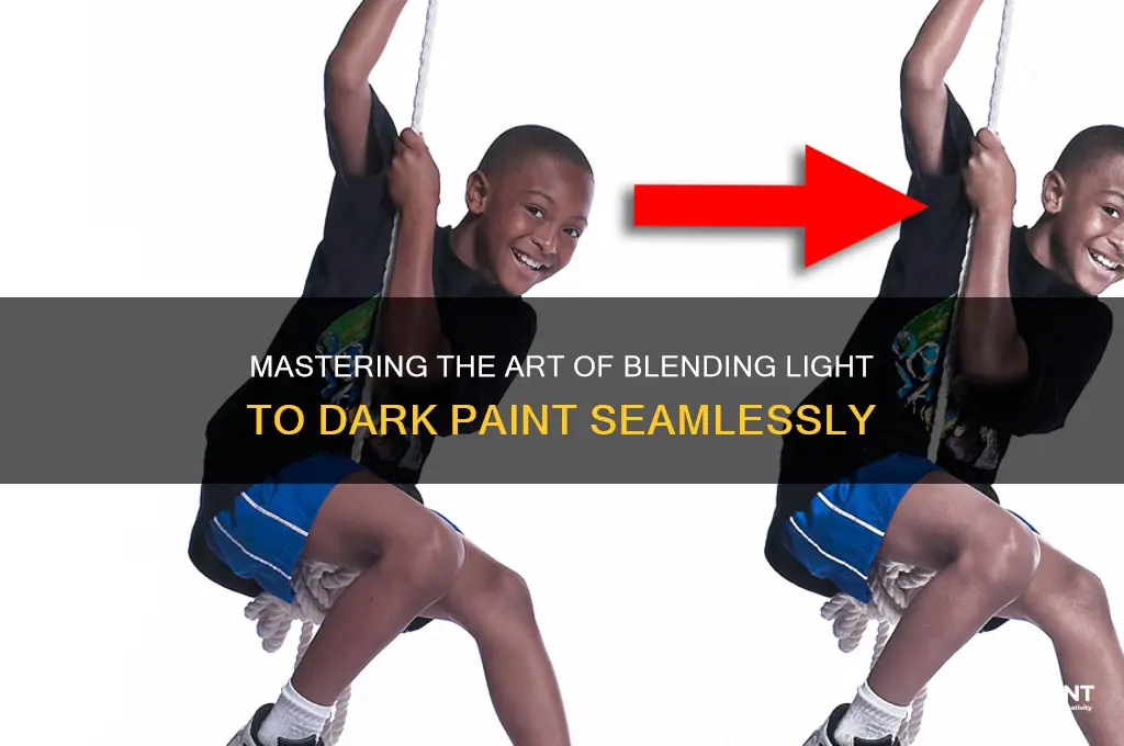 how to fade light to dark paint