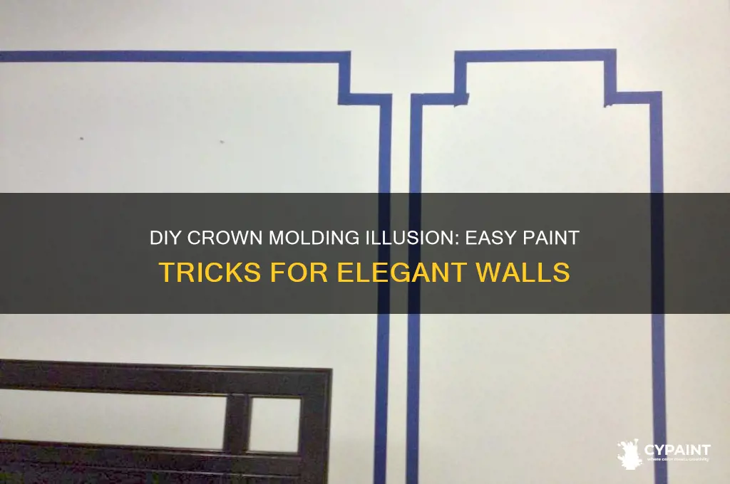 how to fake crown molding with paint