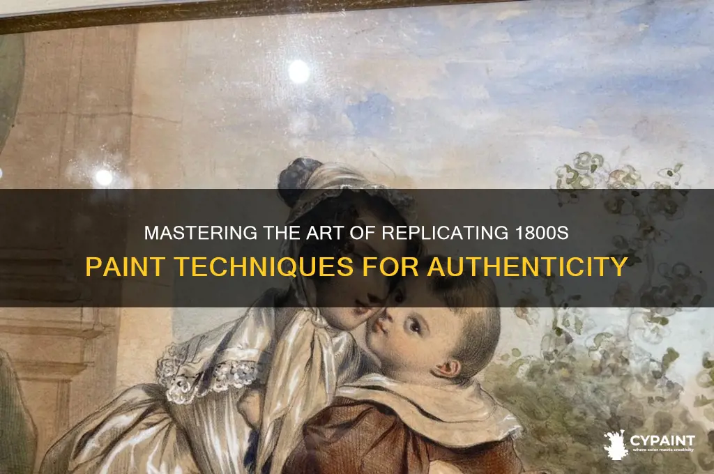 how to fake paint from the 1800s