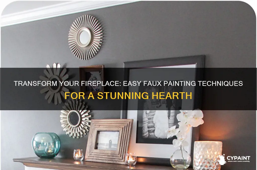 how to faux paint a fireplace hearth