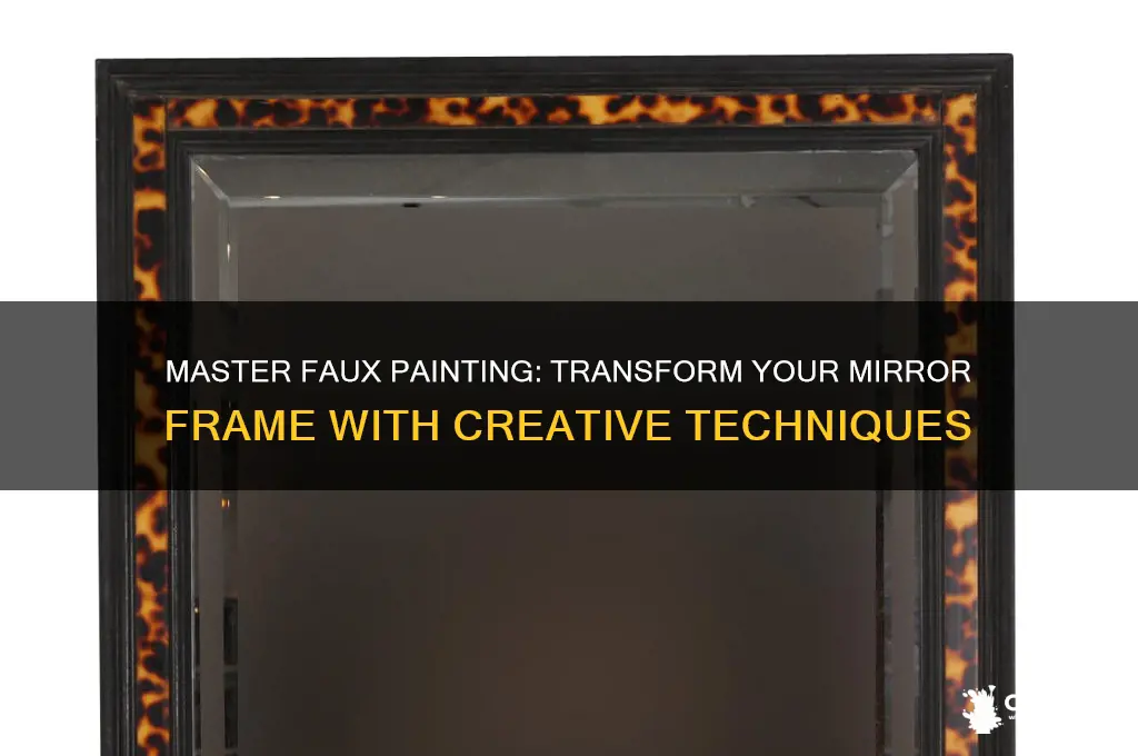 how to faux paint a mirror frame