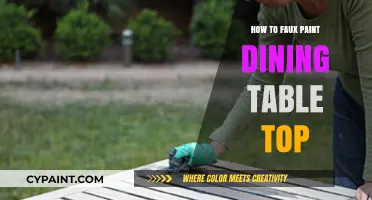 Transform Your Dining Table: Easy Faux Painting Techniques for a Stunning Top