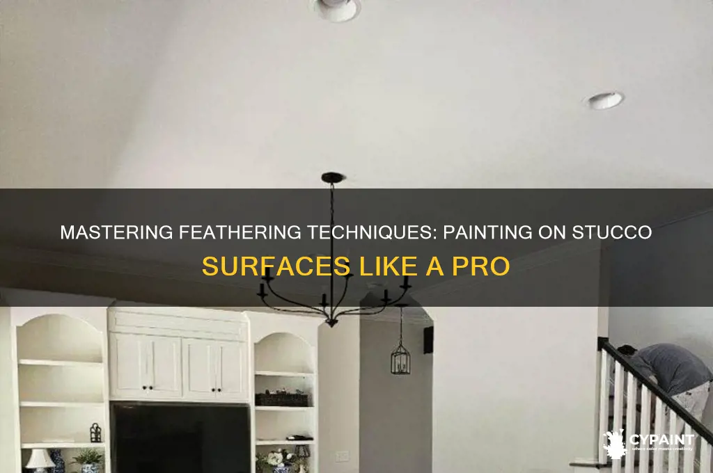 how to feather in paint on stucco