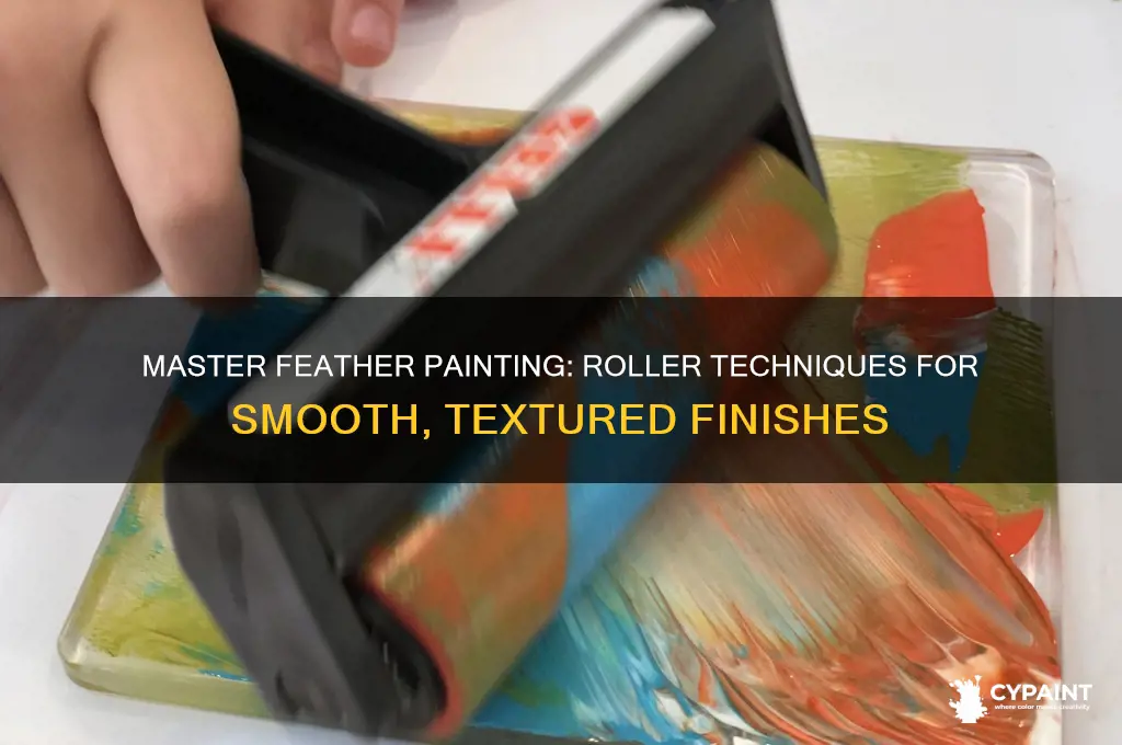 how to feather paint with a roller