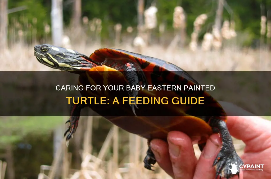 how to feed a baby eastern painted turtle