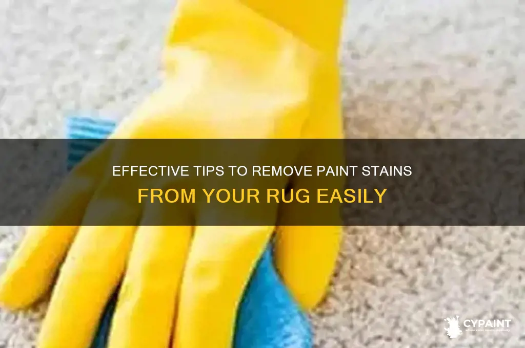 how to fet paint out of rug