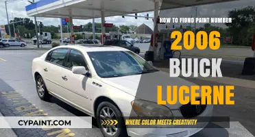Locate Paint Code for Your 2006 Buick Lucerne: A Quick Guide
