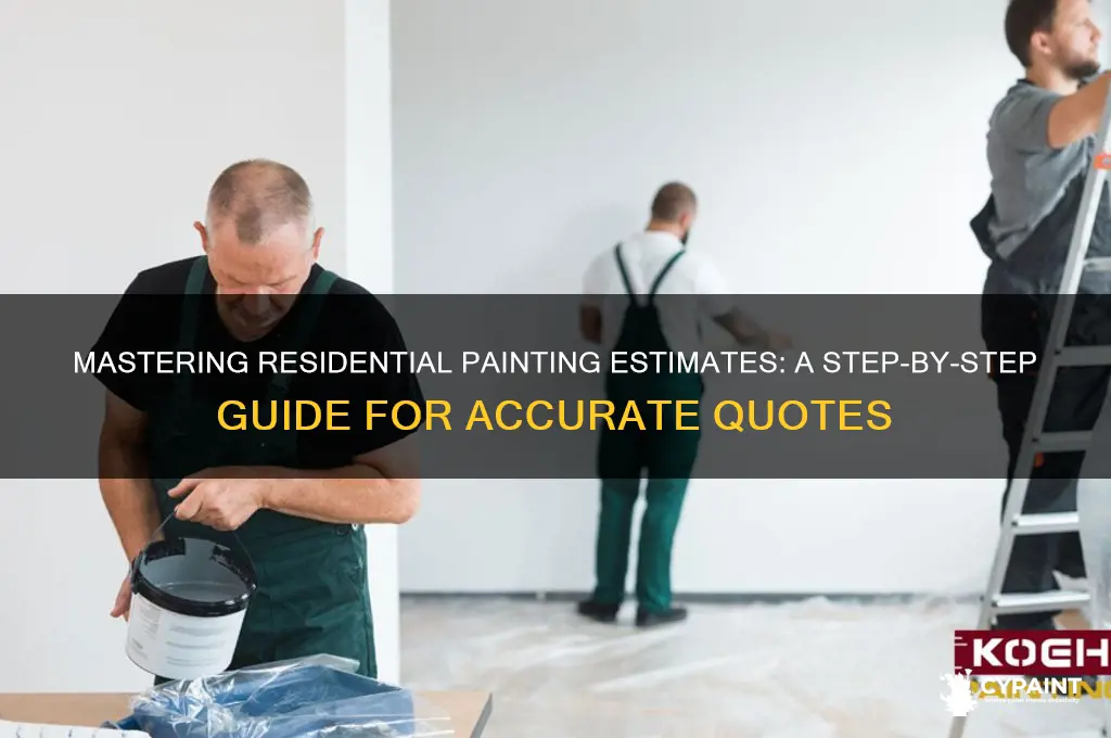 how to figure an estimate for residential painting