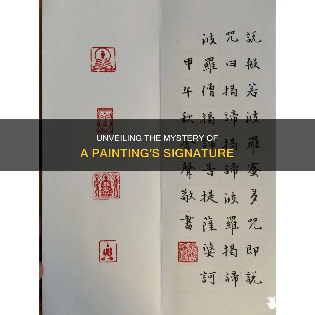 how to figure out a signature on a painting