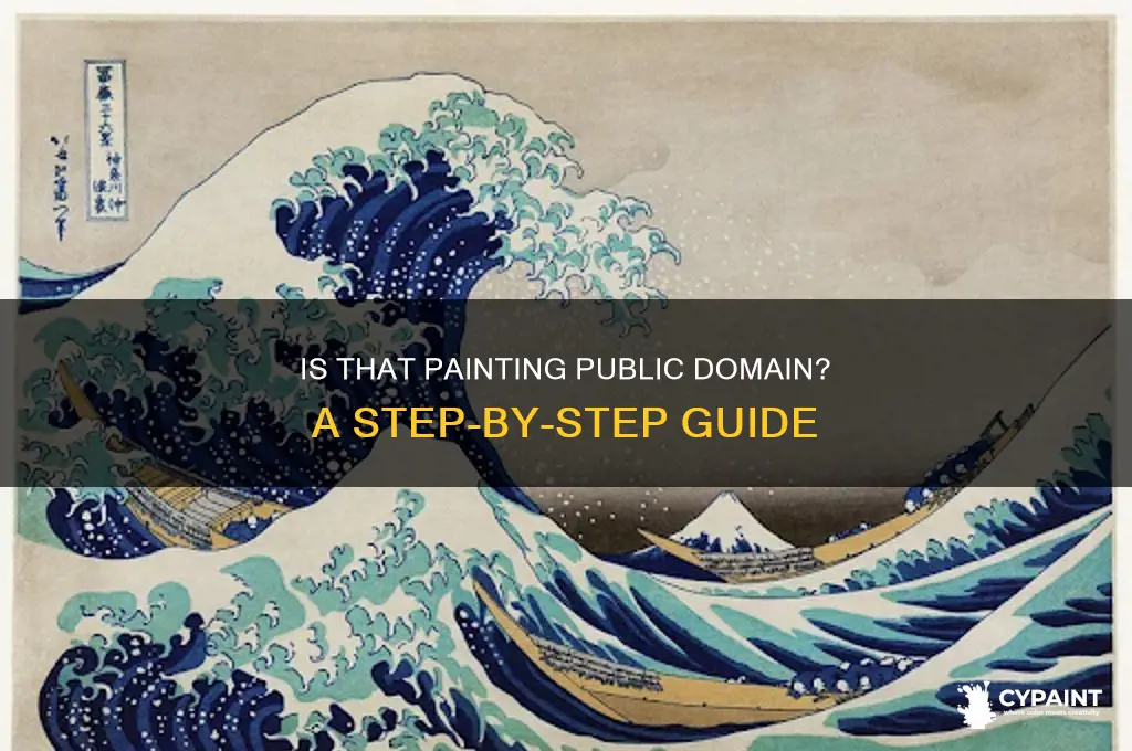 how to figure out if a painting is public domain