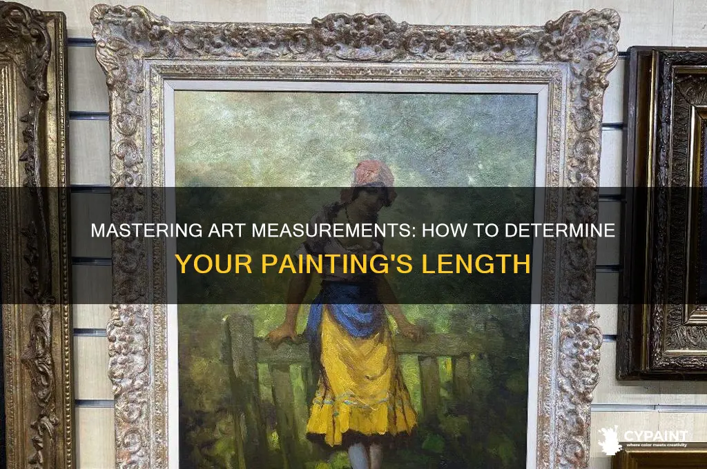 how to figure out lenght of a painting