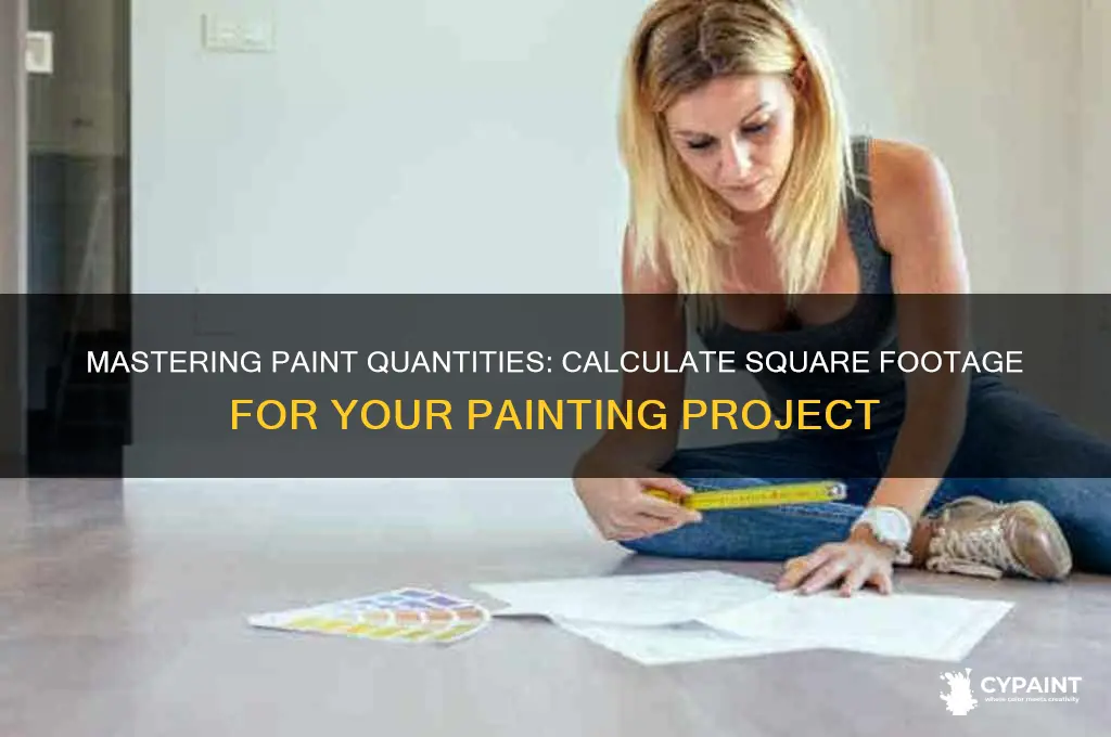 how to figure out sq footage to paint