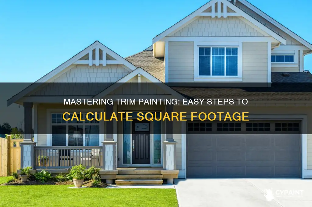 how to figure square feet on painting trim