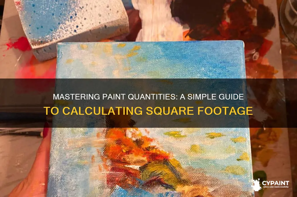 how to figure square footage for paint