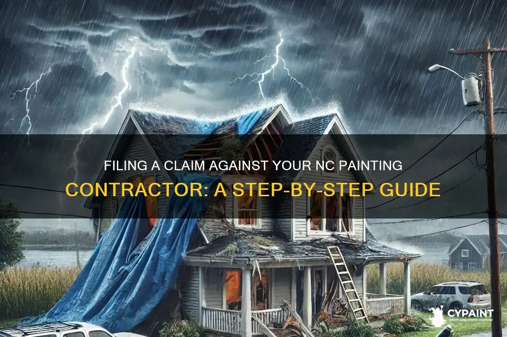how to file claim against nc painting contractor