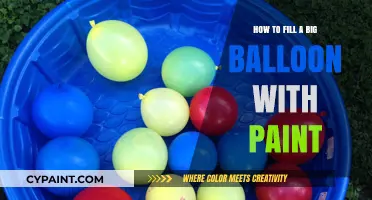 Creative Balloon Art: Filling Large Balloons with Paint for Fun Projects