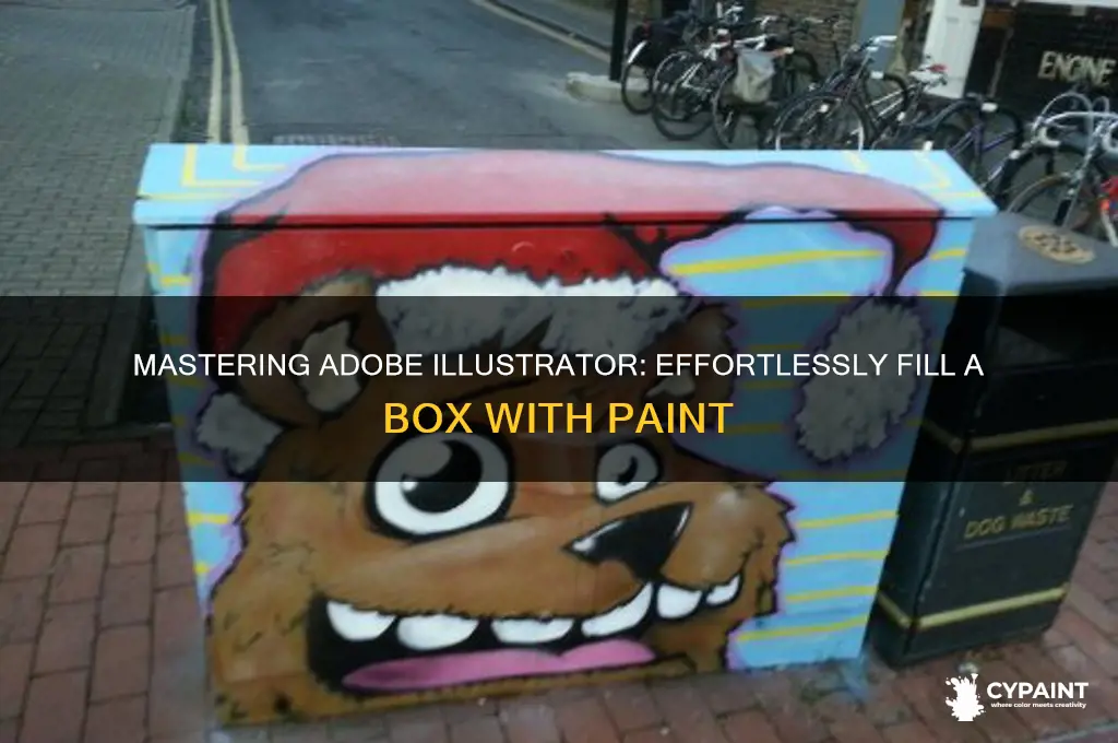 how to fill a box with paint in adobe illustrator