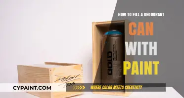 Creative Repurposing: Transforming Deodorant Cans into Paint Containers