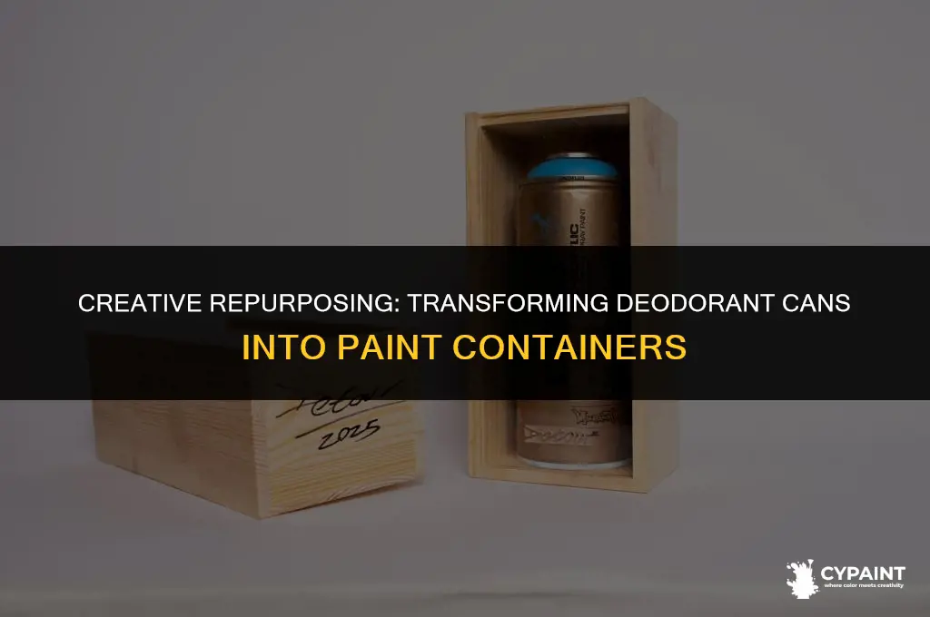 how to fill a deodorant can with paint