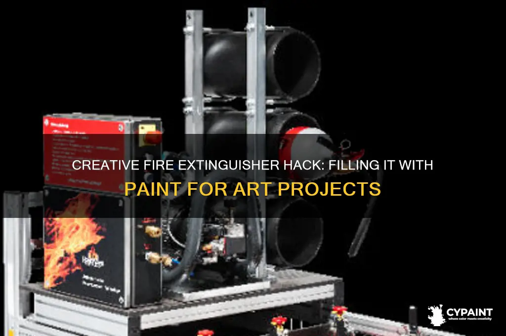 how to fill a fire extinguisher with paint