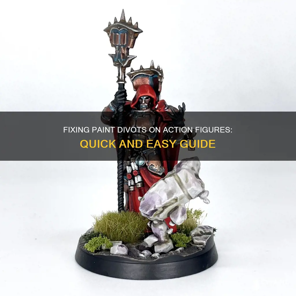 how to fill a paint divot on action figure