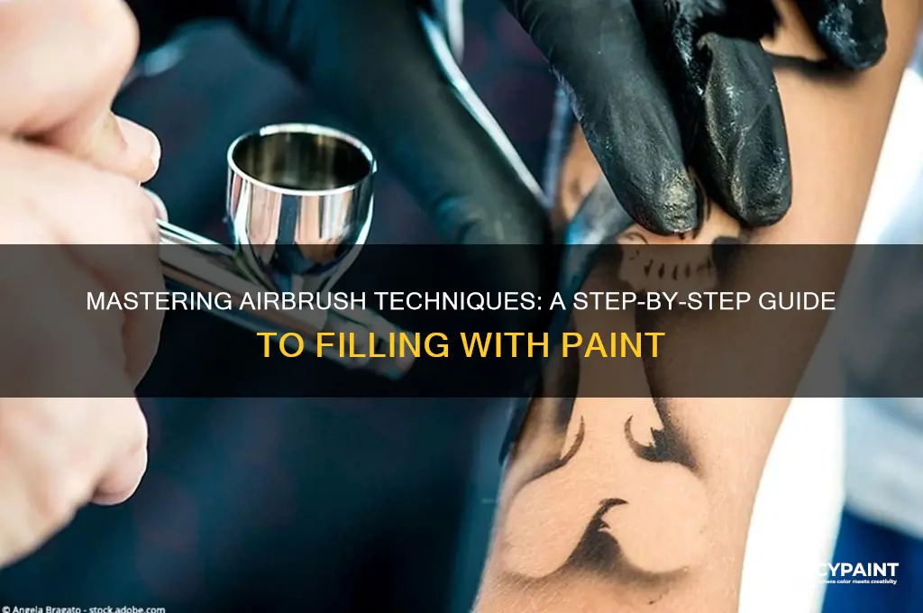 how to fill an airbrush with paint