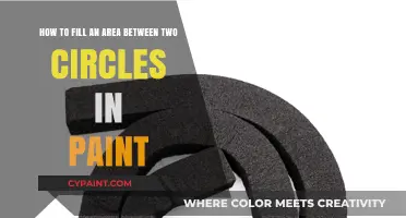 Mastering Paint: Filling the Gap Between Two Circles Effortlessly